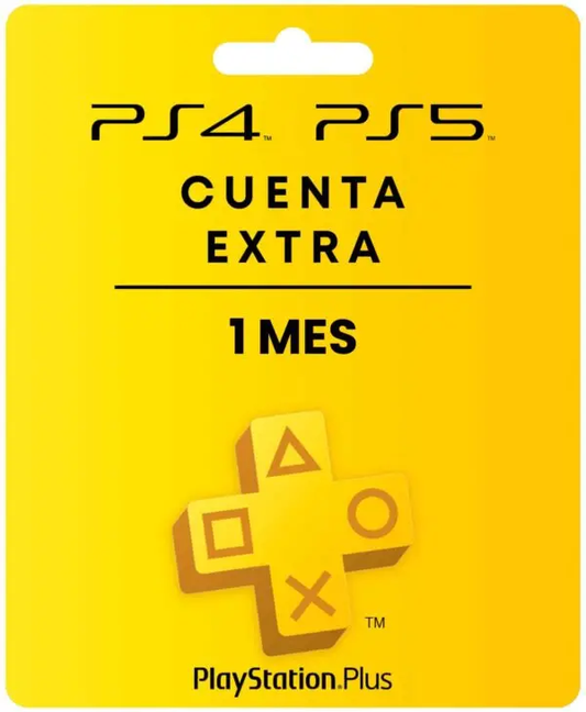 PSN PLUS EXTRA 1 MES CUENTA PRINCIPAL