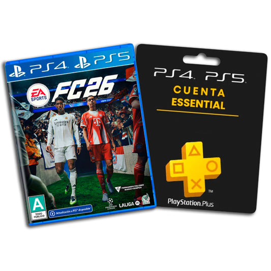 EA SPORTS FC 26 + PS PLUS ESSENTIAL 1 MES